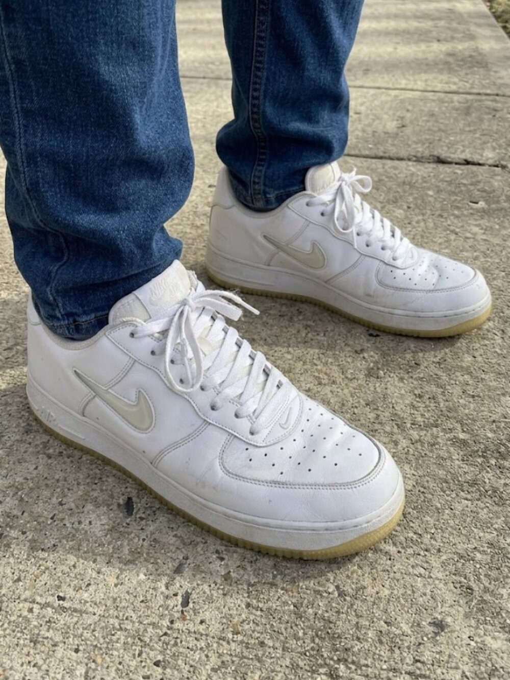 Nike Air Force 1 Low Jewel Color of the Month Mens 14 White FN5924-100